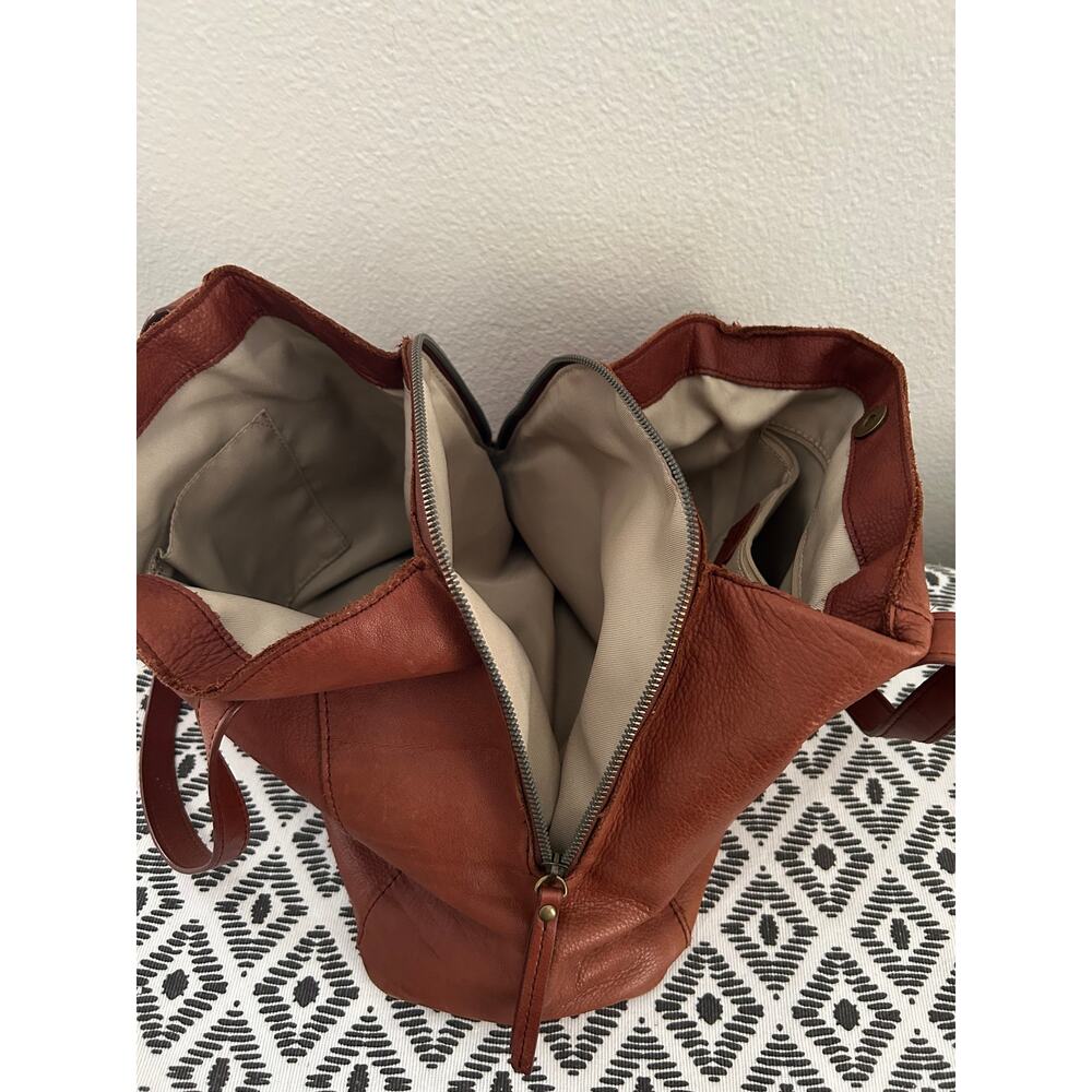 AMERICAN LEATHER CO LIBERTY SHOPPER LEATHER BAG - Picture 9 of 12